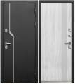 Входная металлическая дверь Luxor TERMO 1 Букле черный/сосна белая, 860/960*2050, правая